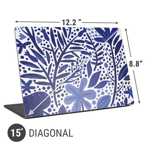 Cat Coq Blue Garden Universal Laptop 15in (12.2 x 8.8in) Skin